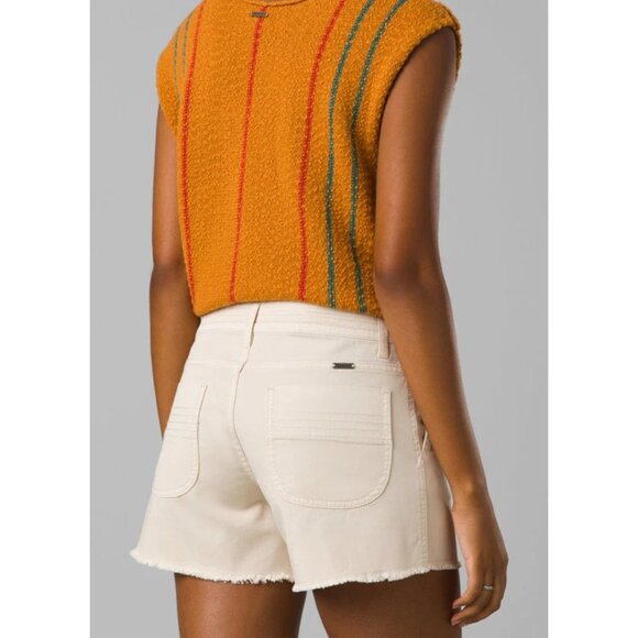 Prana Orange Muscle Tee with Red and Blue Stripes - Picture 4 of 11